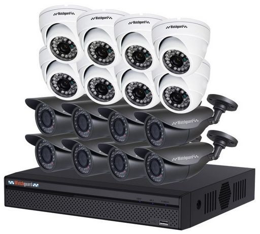 16 CHANNEL WATCHGUARD ANALOGUE SURVEILLANCE KIT WITH 16 CAMERAS