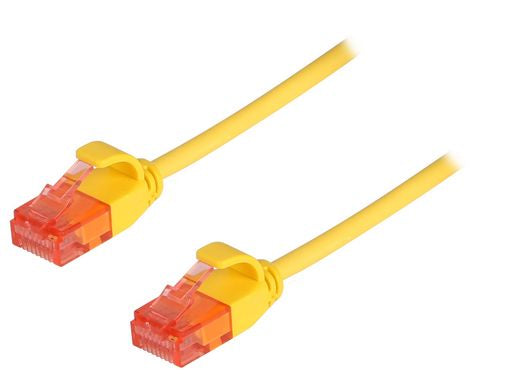 ComKonect Cat6A 28AWG Ultra Slim Patch Cord Yellow