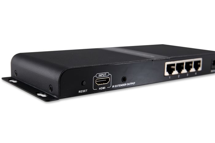 1 x 4 HDMI splitter extender over cat6, including 4 receivers